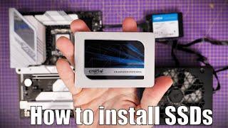 How to install 2.5 inch SSD and setup in Windows (featuring Crucial MX500 and BX500)