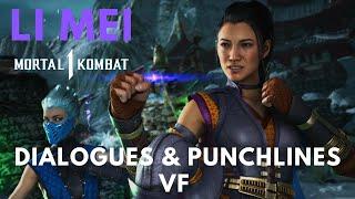 MORTAL KOMBAT 1 - LI MEI Toutes les Intros Dialogues & Punchlines VF