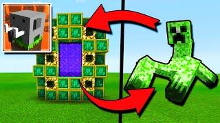 How to Make a Portal to Mutant Creeper Dimension in Craftsman: Building Craft!