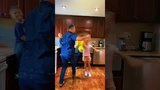 Conga time !!!! #familydance #dance #salsa #family #kitchen #familia #gkdance #howtodance #shorts