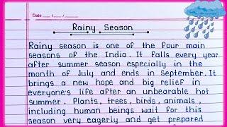 Essay on Rainy Season in English || Rainy Season essay in English || Rainy Season essay writing ||