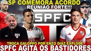 URGENTE!!! SPFC COMEMORA ACORDO! REUNIÃO FORTE NO CT! ZUBELDIA SERÁ JULGADO! GALOPPO NO RIVER E+