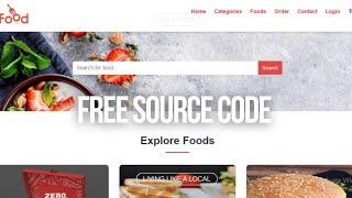 Food Delivery Website Using HTML, CSS, and JavaScript | Free Source Code