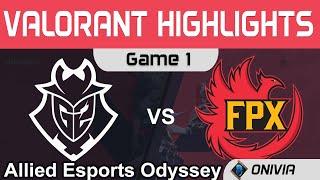 G2 vs FPX Highlights Game 1 Allied Esports Odyssey 2020 Day 2 G2 Esports vs FunPlus Phoenix