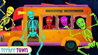 Five Spooky Skeletons Riding The Bus Halloween Song By Teehee Town