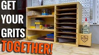 The BIGGEST small Organizer YOU NEED In The Shop / Sandpaper Station