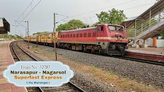 12787 Narasapur - Nagarsol Superfast Express (Via Warangal) skipping Garla Railway station