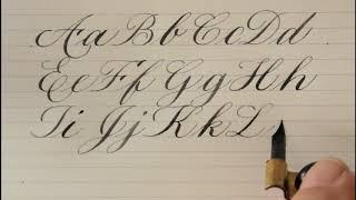 how to write in copperplate - for beginners