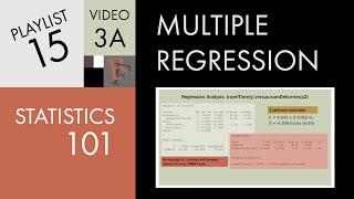 Statistics 101: Multiple Linear Regression, Evaluating Basic Models