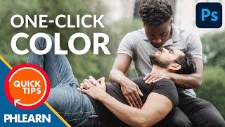 One-Click Color Correction in Photoshop | Quick Tips!