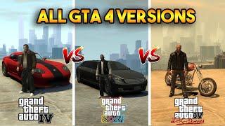 GTA 4 vs GTA TBoGT vs GTA LTaDD (All GTA 4 versions)