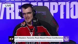 Sentinels (FNC vs. SEN) VCT Masters Toronto Post-Match Press Conference