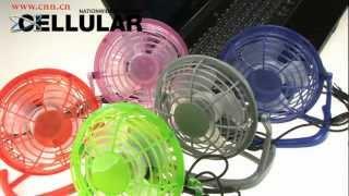 Colorful USB mini fans with pitch angle, 5 colors available