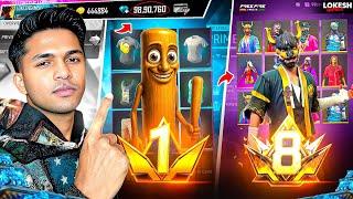 Prime Lvl 1 ID To Prime Lvl 8 ID   ₹2,00,000 Collection In Subscriber Garena Free Fire