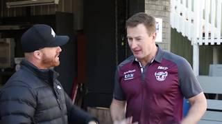 Leave it to Beaver! Steve Menzies from Manly Sea Eagles visits Prestige Roofing & Cladding Supplies