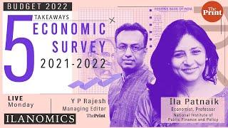 What are the 5 key takeaways from India's Economic Survey 2021-22?