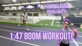 Fast 800m Workout + UW College Track Meet Highlights