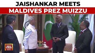 Union Minister S Jaishankar Meets Maldives President Mohamed Muizzu | India Today News