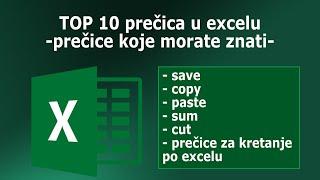 TOP 10 prečica u excelu koje morate znati!