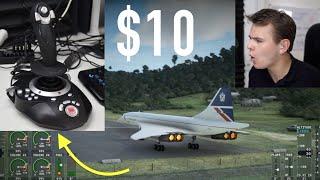 I Bought THE CHEAPEST Joystick For Flight Simulator - $10!