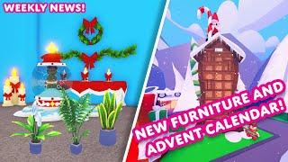 ️ ADVENT CALENDAR?!  3 New Furniture Packs! 🪴 Weekly News! ️ Adopt Me! on Roblox