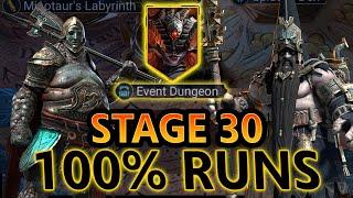 100% RUNS FOR EVENT DUNGEON STAGE 30! TEST SERVER! Raid Shadow Legends