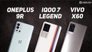 iQOO 7 Legend Review vs OnePlus 9R and Vivo X60 - Which One to Buy? | the Underdog Triumphs