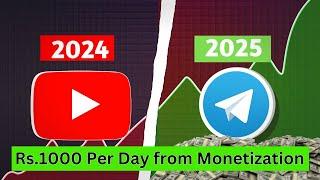 I EARNED 1000rs Per Day from TELEGRAM MONETIZATION | Live Proof देखो 