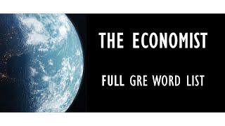 The Economist: Most Common GRE Vocabulary - A 3 Hour Word List Organized by Difficulty