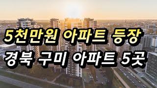 5천만원 아파트 등장!! 경북 구미 아파트 top5 지금 당신은 구미가 당긴다