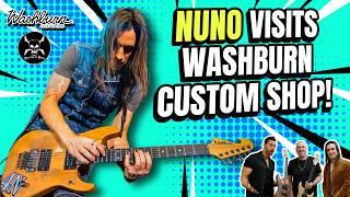 ‼️ We visit the Washburn Custom Shop with NUNO BETTENCOURT!  Stolen Washburns ~ N4 History! 