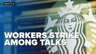 Seattle Starbucks workers strike amid stalled contract talks