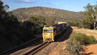 Australian Trains 24 - Pacific National NR104 at Windmill hill cutting 10/10/15