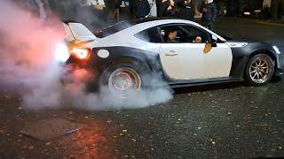 Burnouts and Sends at car meet!