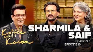 Koffee With Karan Season 8 Episode 10 l Saif Ali Khan & Sharmila Tagore