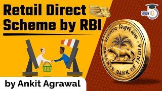 RBI launches Retail Direct Scheme for retailers to invest in G-secs - Banking Current Affairs IBPS