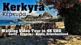 Kerkyra City | Walking Video Tour in 4K | Κέρκυρα | Corfu, Greece | Korfu, Griechenland