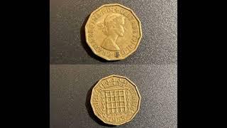 British Queen Elizabeth.II3 Pence 1965#NumismaticPK #Coin #pence #Old coin #History #Queen Elizabeth