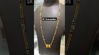 New latest Gold Mangalsutra design#gold #mangalsutradesign #jewellery#onegram @sn_1_gram_jewellers