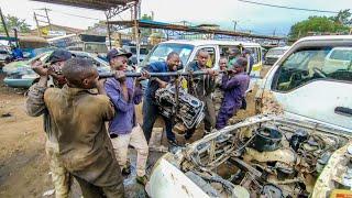 Toyota 5L Complete Engine Rebuild with Limited Tools | African Mechanics