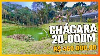 CHÁCARA 20.000m | CASA 3 QUARTOS | TANQUE | R$ 460.000