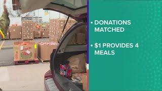 Greater Cleveland Food Bank and Akron Canton Food Bank matching donations right now