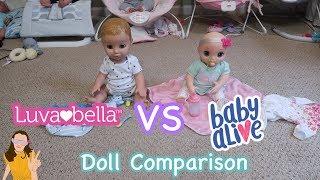 Doll Comparison: Luvabeau VS Baby Alive Real As Can Be | Kelli Maple