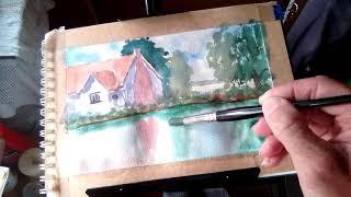 Colinsteedart. How to Paint The Reflections of the Hay Wain view.