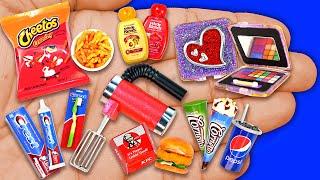 23 DIY Miniature Cheetos Blender Toothpaste Toothbrush KFC Burger Cornetto Shampoo Make Up Pepsi