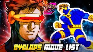 CYCLOPS MOVE LIST - Marvel vs. Capcom 2: New Age of Heroes (MvC2)