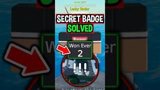 SECRET BADGE SOLVED in Roblox Fisch..