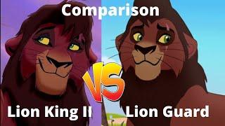 Lion King II VS Lion Guard (Animation Comparison) pt. 2