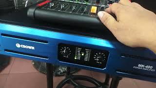 testing mini4 mixer imix and mk 400 power amp crown