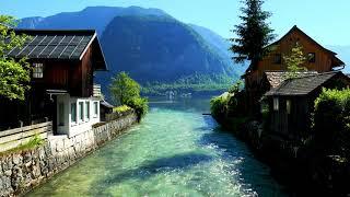 Peaceful River Flowing Sound. Gentle River, Relaxing Nature Sounds. White Noise for Sleep, Study.